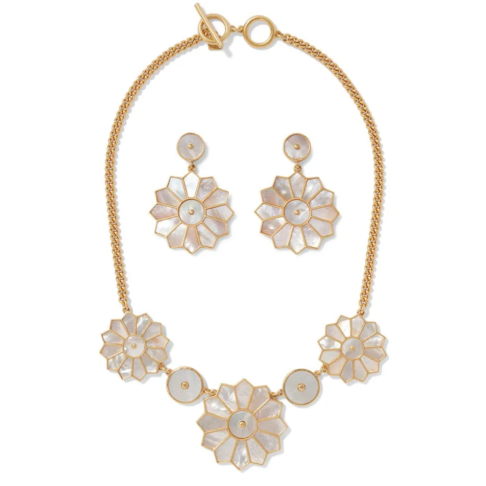 The Metropolitan Museum of Art Jewelry Sets*Mother-Of-Pearl Mosaic Statement Necklace And Earrings Set