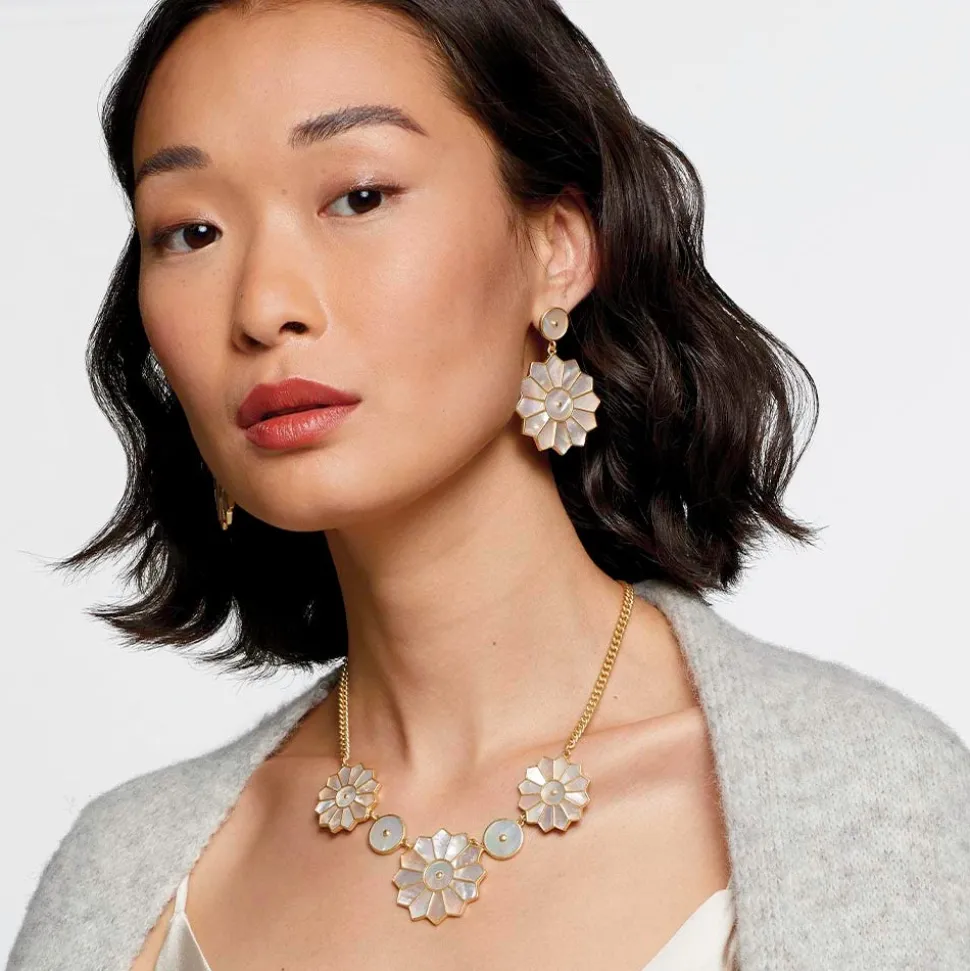 The Metropolitan Museum of Art Jewelry Sets*Mother-Of-Pearl Mosaic Statement Necklace And Earrings Set