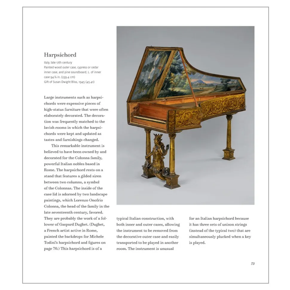 The Metropolitan Museum of Art Coffee Table Books*Musical Instruments: Highlights Of