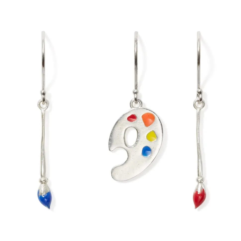 The Metropolitan Museum of Art Earrings*Paintbrush And Palette Drop Earrings