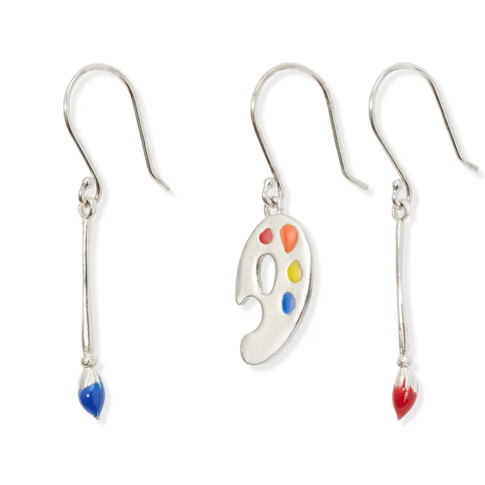 The Metropolitan Museum of Art Earrings*Paintbrush And Palette Drop Earrings