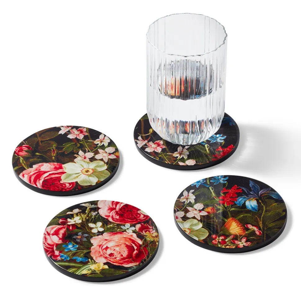 The Metropolitan Museum of Art Tableware*Peeters Bouquet Of Flowers Lacquer Coasters