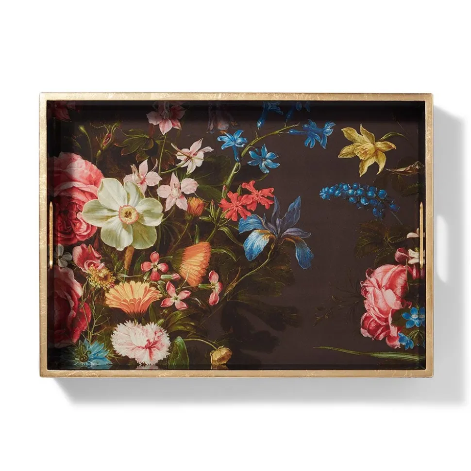 The Metropolitan Museum of Art Decorative Accents*Peeters Bouquet Of Flowers Lacquer Tray