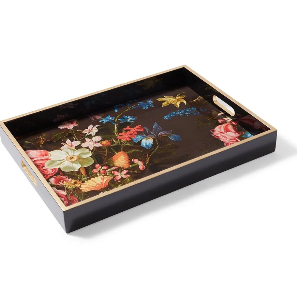 The Metropolitan Museum of Art Decorative Accents*Peeters Bouquet Of Flowers Lacquer Tray