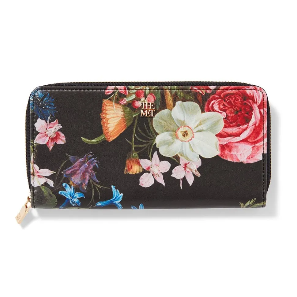 The Metropolitan Museum of Art Small Accessories*Peeters Bouquet Of Flowers Zip Wallet