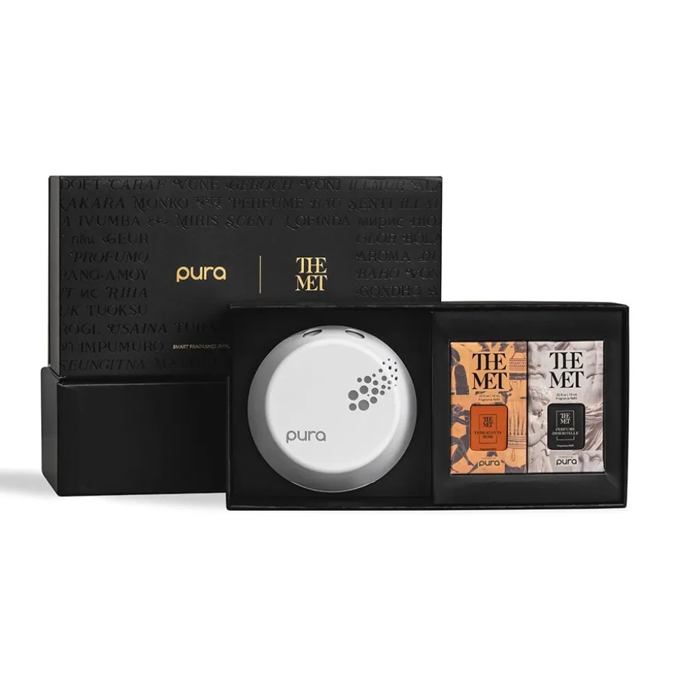 The Metropolitan Museum of Art Decorative Accents*Pura Terracotta Rose And Perfume Immortelle Fragrance Set With Diffuser