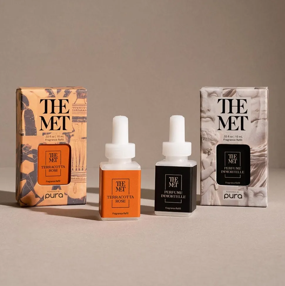 The Metropolitan Museum of Art Decorative Accents*Pura Terracotta Rose And Perfume Immortelle Fragrance Set With Diffuser