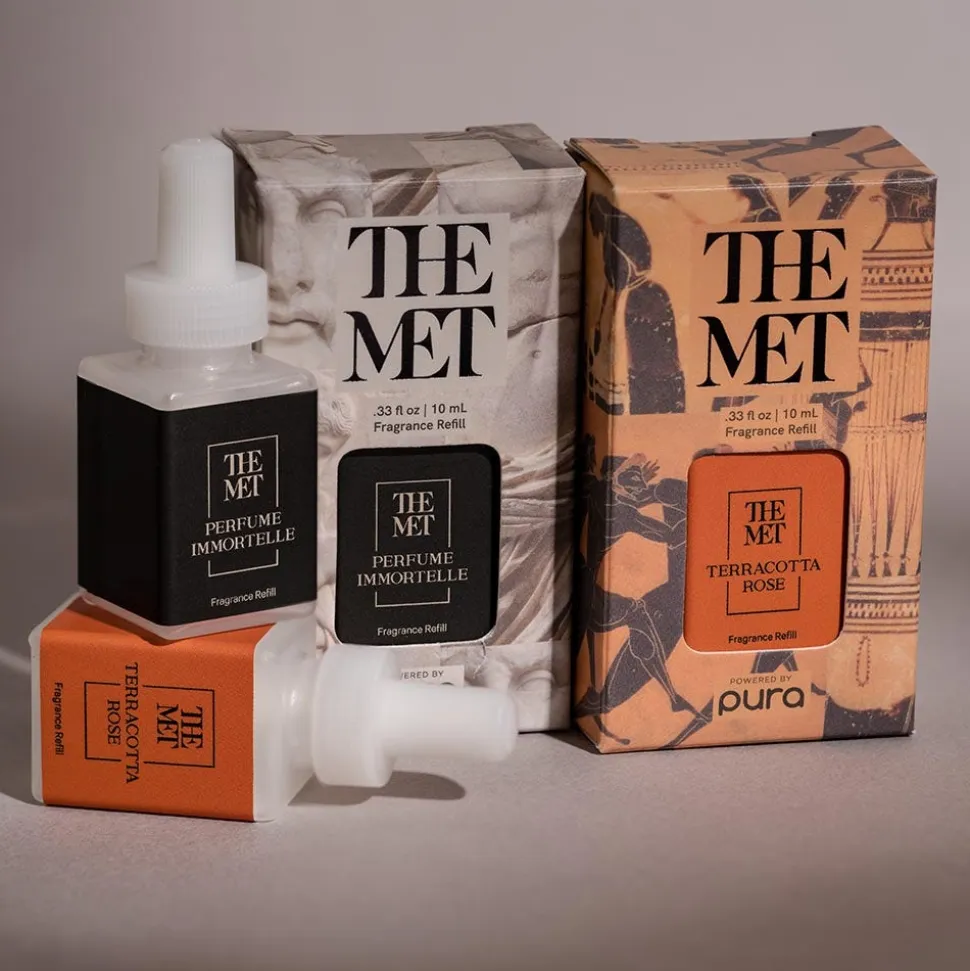 The Metropolitan Museum of Art Decorative Accents*Pura Terracotta Rose And Perfume Immortelle Fragrance Set With Diffuser