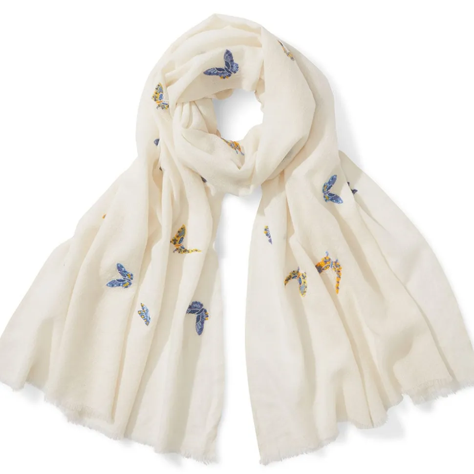 The Metropolitan Museum of Art Scarves & Wraps*Qing Embroidered Butterflies Oblong Scarf