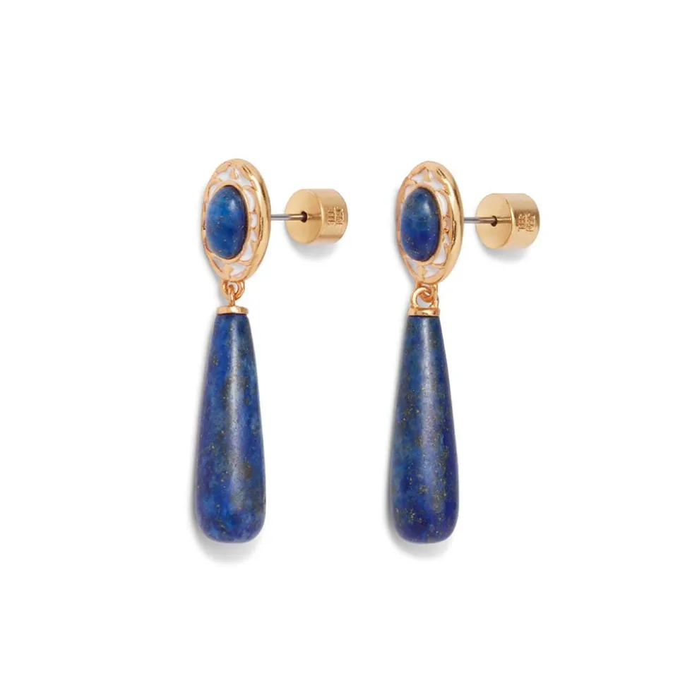 The Metropolitan Museum of Art Jewelry Sets*Spanish Baldric Lapis Braided Necklace And Elongated Drop Earrings Set