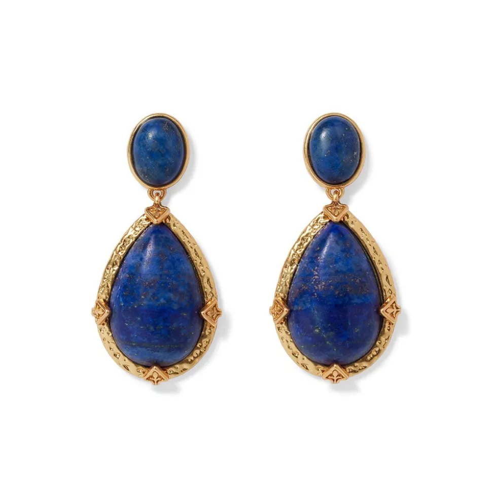 The Metropolitan Museum of Art Earrings*Spanish Baldric Lapis Statement Drop Earrings