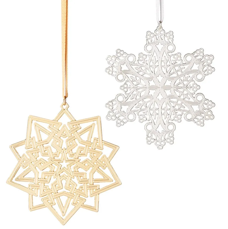 The Metropolitan Museum of Art Ornaments*2023 Sterling Silver Star And Snowflake Ornament Set