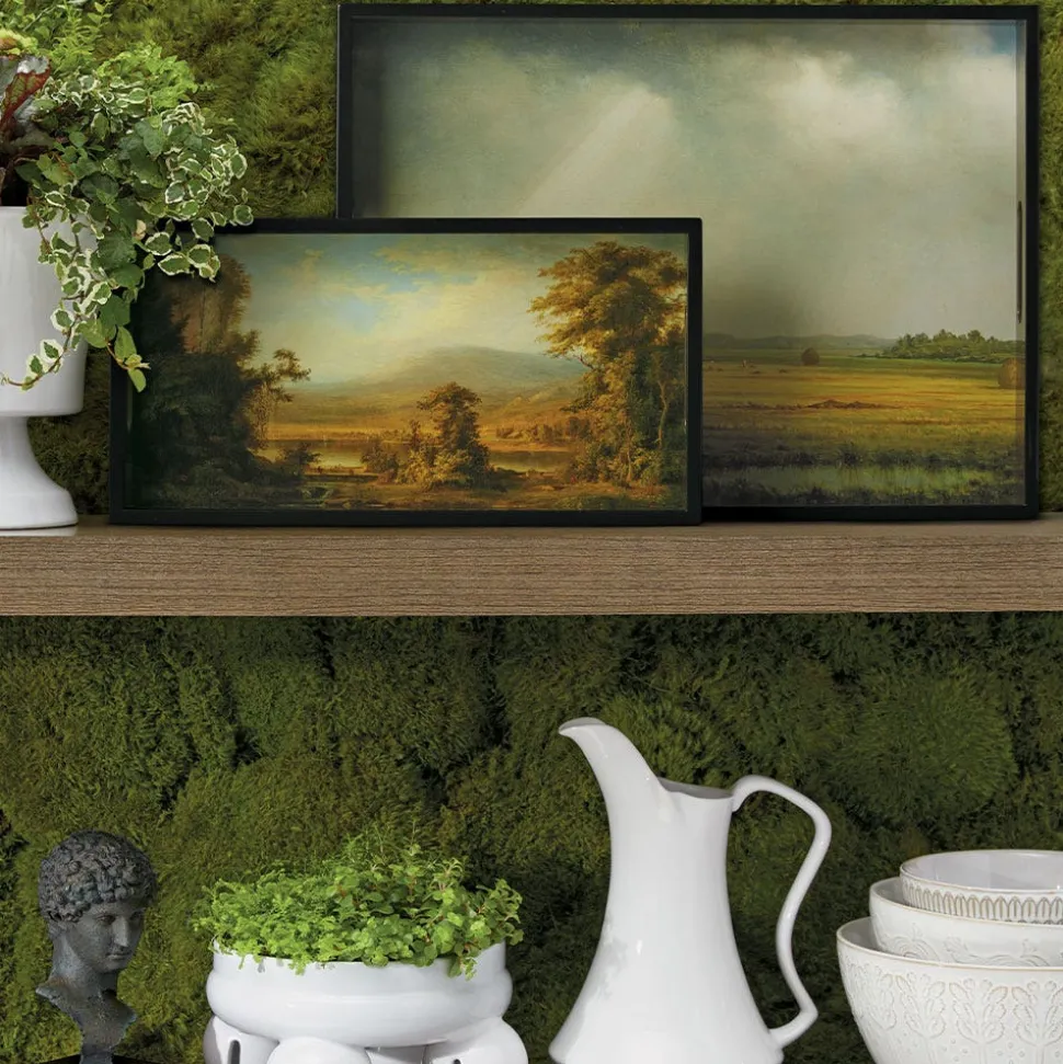 The Metropolitan Museum of Art Decorative Accents*Sublime Landscapes Duncanson Cows Watering In A Stream Small Lacquer Tray