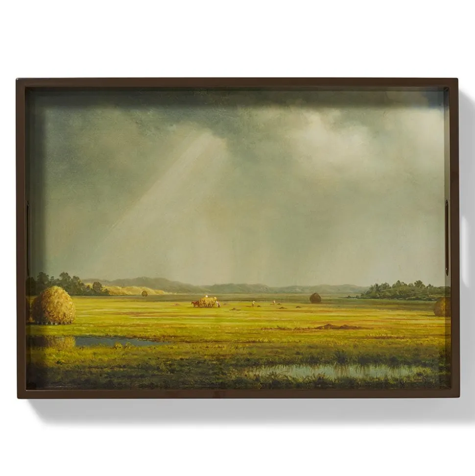 The Metropolitan Museum of Art Decorative Accents*Sublime Landscapes Heade Newburyport Meadows Large Lacquer Tray