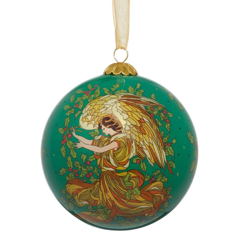 The Metropolitan Museum of Art Ornaments*Tait-Henson Angel Of The Evergreens Hand-Painted Glass Ornament