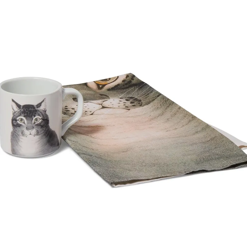 The Metropolitan Museum of Art Tableware*The Favorite Cat Mug And Tea Towel Set