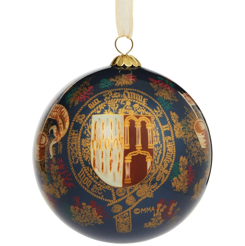 The Metropolitan Museum of Art Ornaments*The Met Cloisters Tapestry Painted Glass Ornament