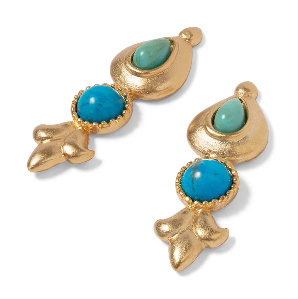 The Metropolitan Museum of Art Earrings*Tibetan Turquoise Drop Earrings