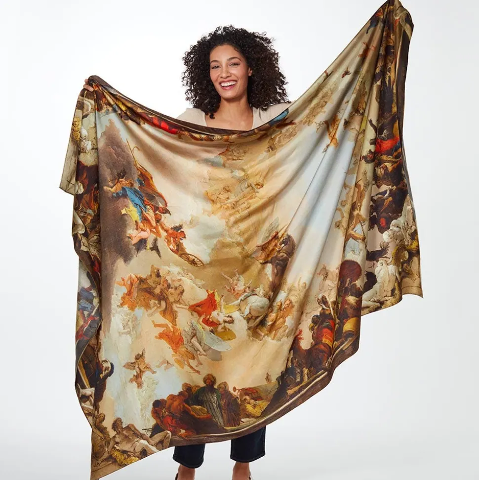 The Metropolitan Museum of Art Scarves & Wraps*Tiepolo Allegory Of The Planets And Continents Oversize Unisex Oblong Silk Scarf