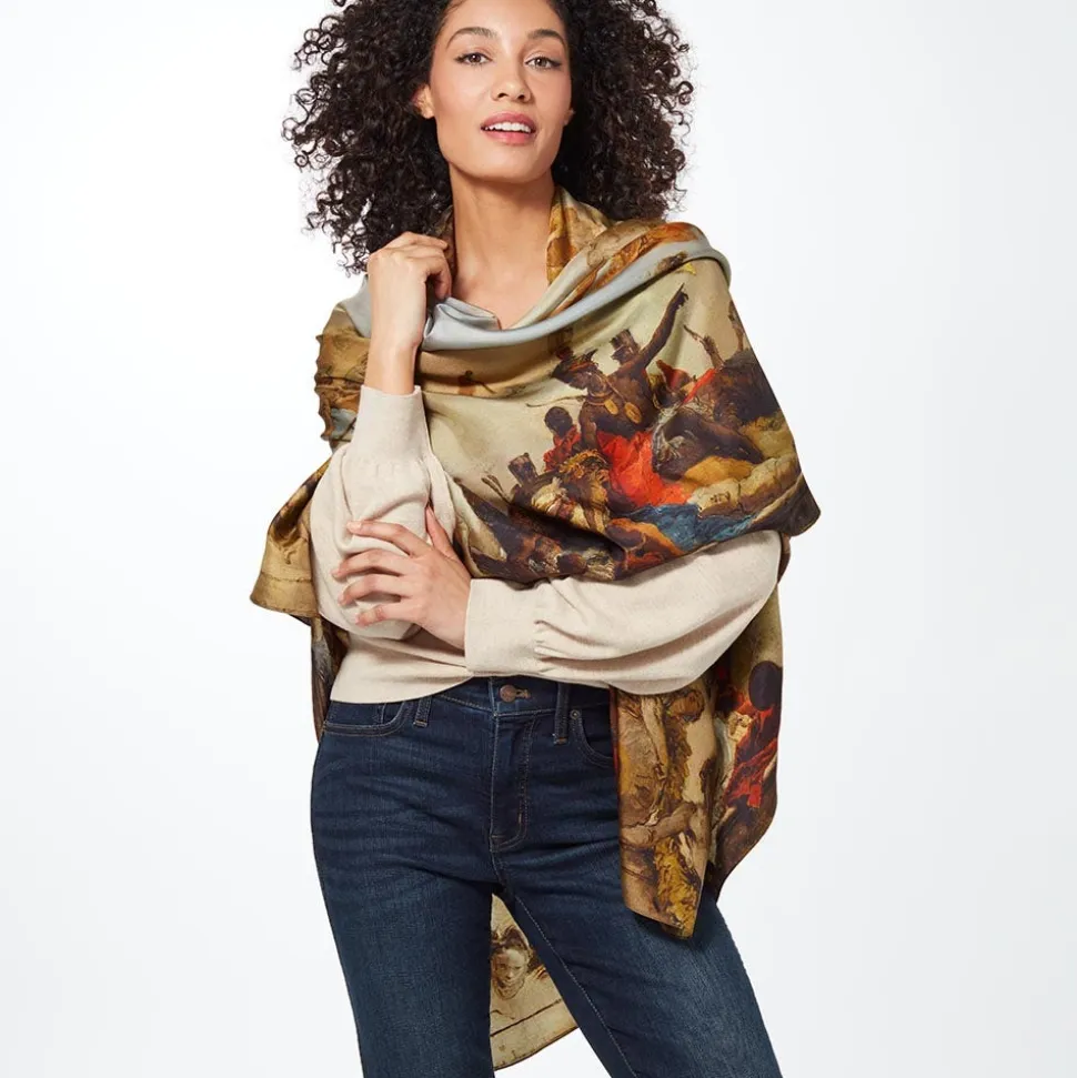 The Metropolitan Museum of Art Scarves & Wraps*Tiepolo Allegory Of The Planets And Continents Oversize Unisex Oblong Silk Scarf