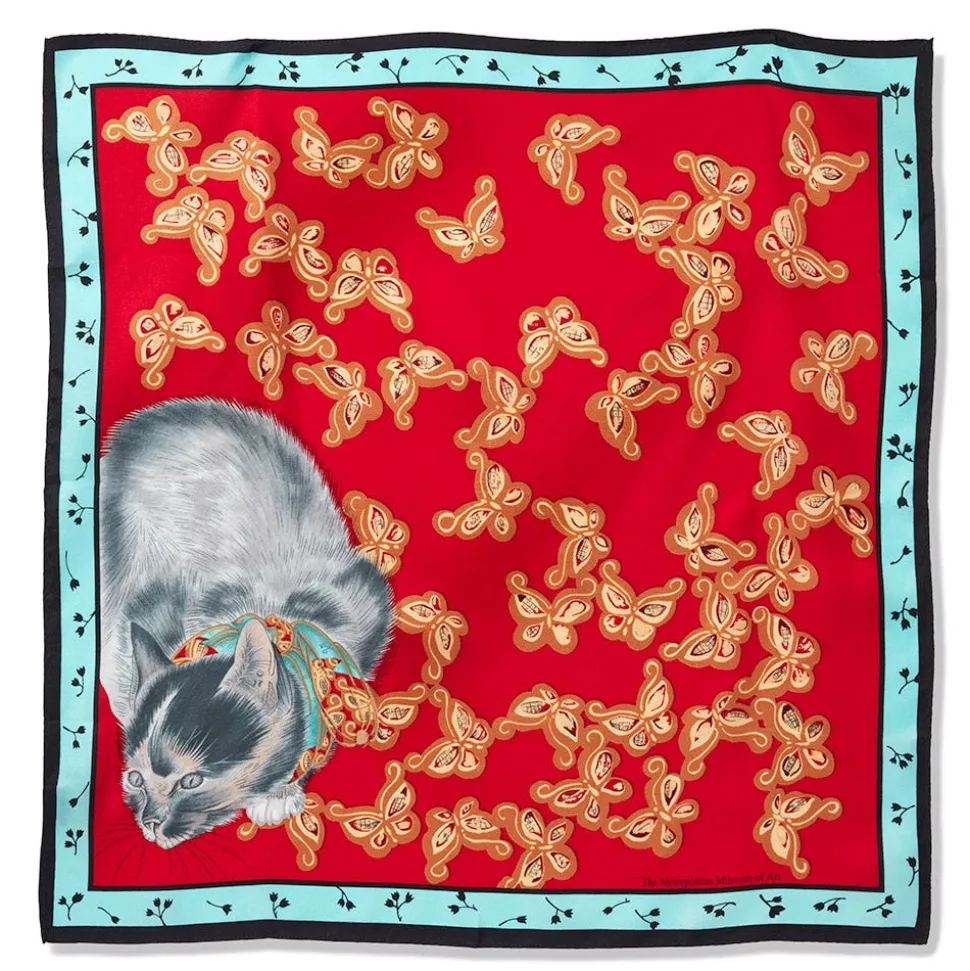 The Metropolitan Museum of Art Scarves & Wraps*Toko Cat Silk Neckerchief