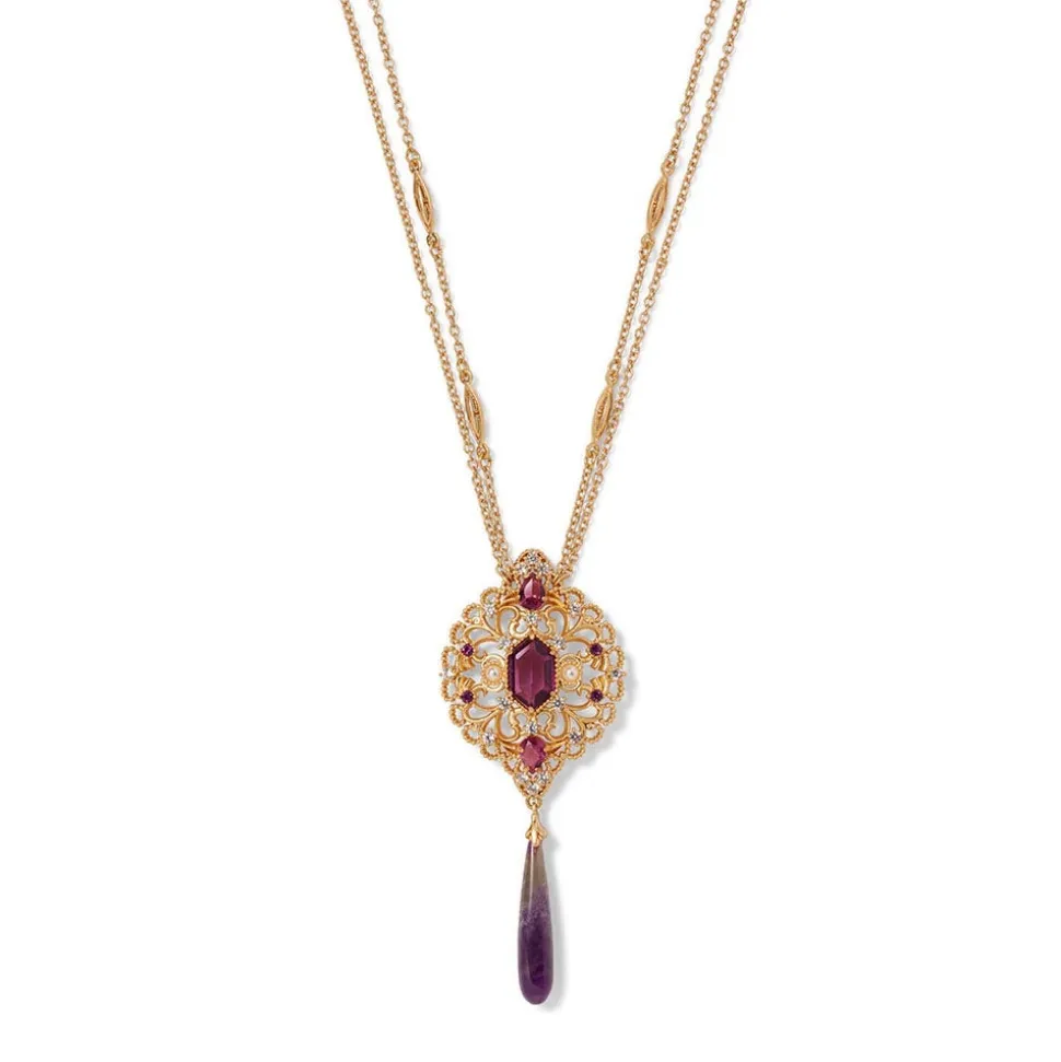 The Metropolitan Museum of Art Necklaces*Turkish Amethyst Long Pendant Necklace