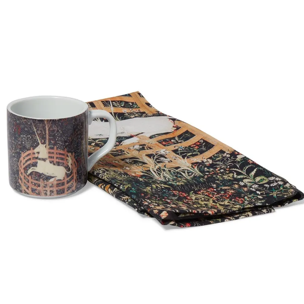 The Metropolitan Museum of Art Tableware*Unicorn Mug And Tea Towel Set