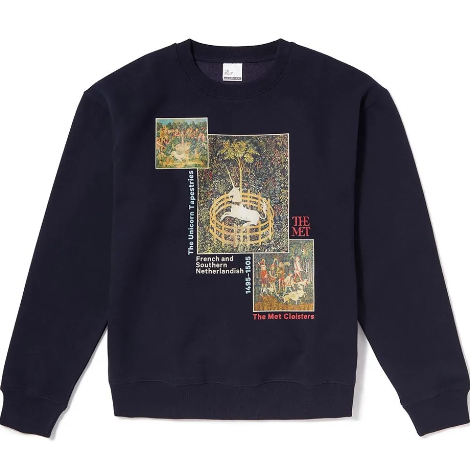 The Metropolitan Museum of Art Clothing*Unicorn Tapestries Crew Neck Sweatshirt