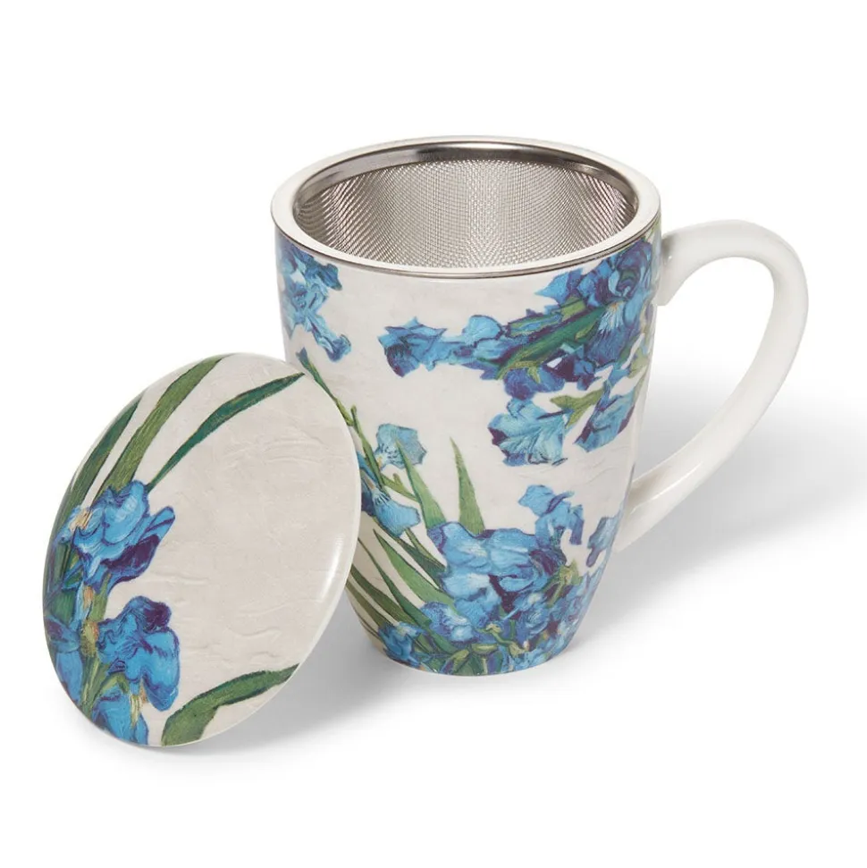 The Metropolitan Museum of Art Tableware*Van Gogh Irises Covered Mug With Tea Infuser