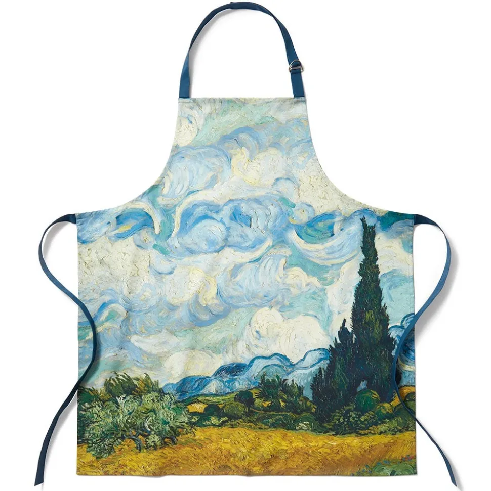 The Metropolitan Museum of Art Tableware*Van Gogh Wheat Field With Cypresses Apron