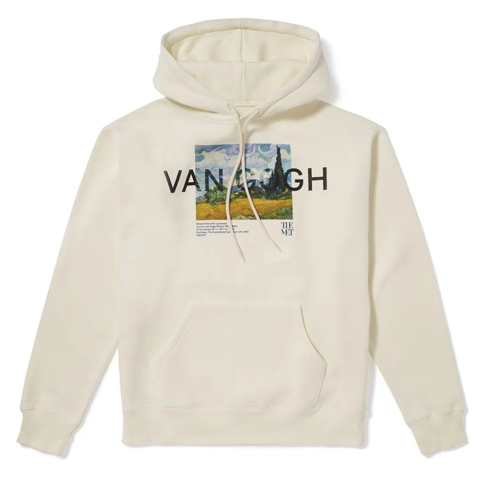 The Metropolitan Museum of Art Clothing*Van Gogh Wheat Field With Cypresses Hoodie