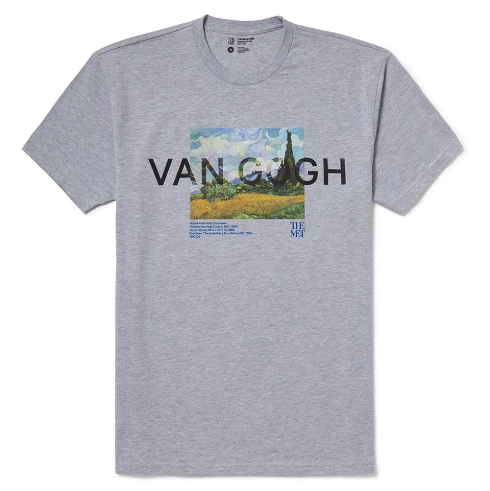 The Metropolitan Museum of Art Clothing*Van Gogh Wheat Field With Cypresses Unisex Tee