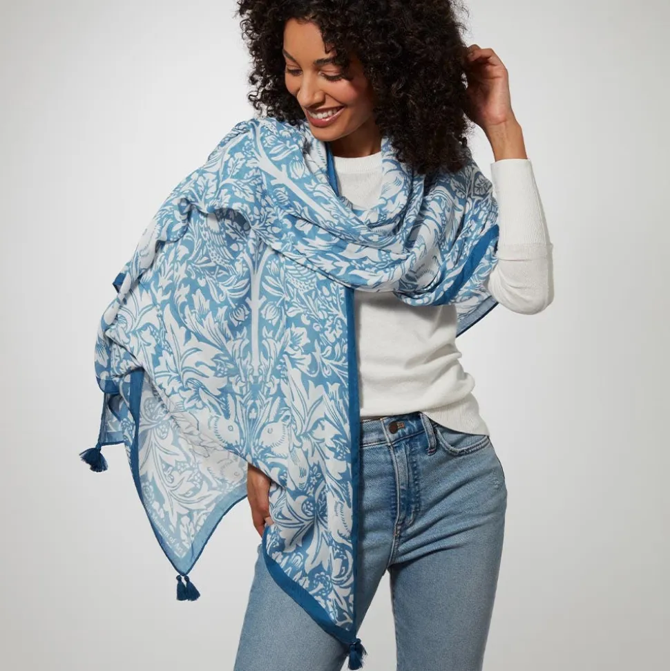 The Metropolitan Museum of Art Scarves & Wraps*William Morris Brother Rabbit Oversize Oblong Scarf