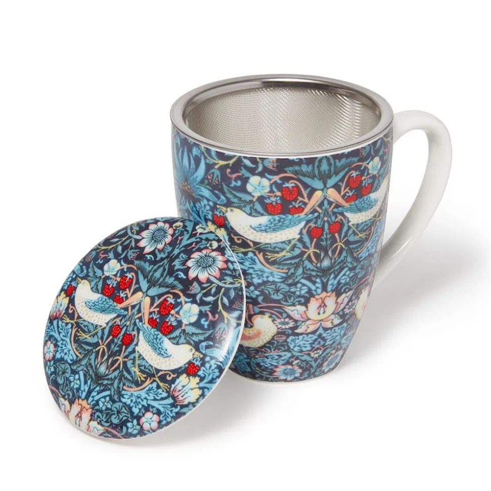 The Metropolitan Museum of Art Tableware*William Morris Strawberry Thief Covered Mug With Tea Infuser