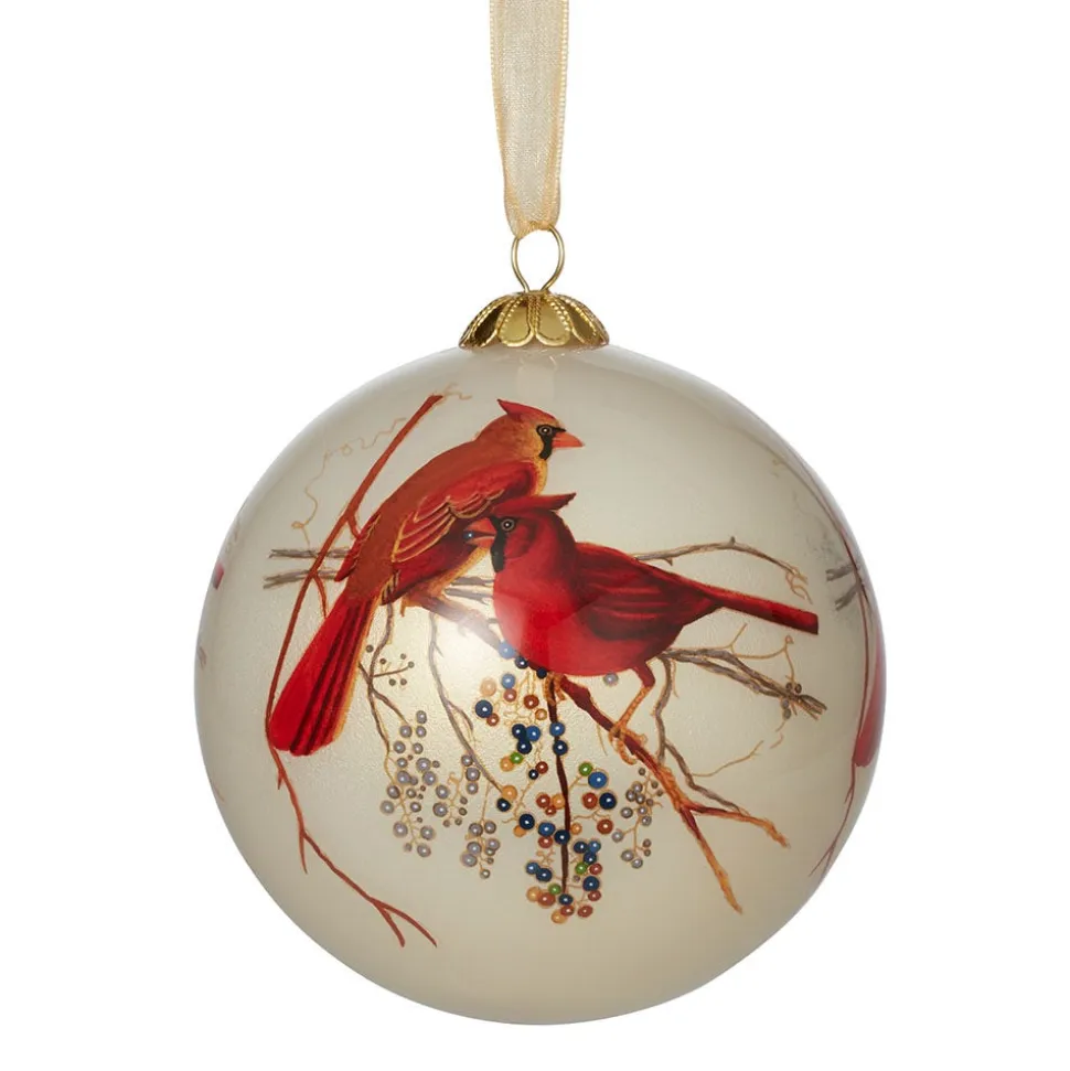 The Metropolitan Museum of Art Ornaments*Winter Birds Hand-Painted Glass Ornament Set