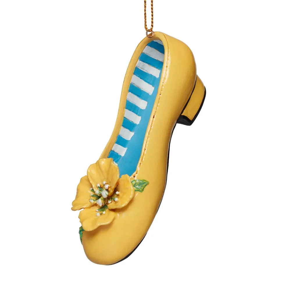 The Metropolitan Museum of Art Ornaments*Yellow Flower Shoe Ornament