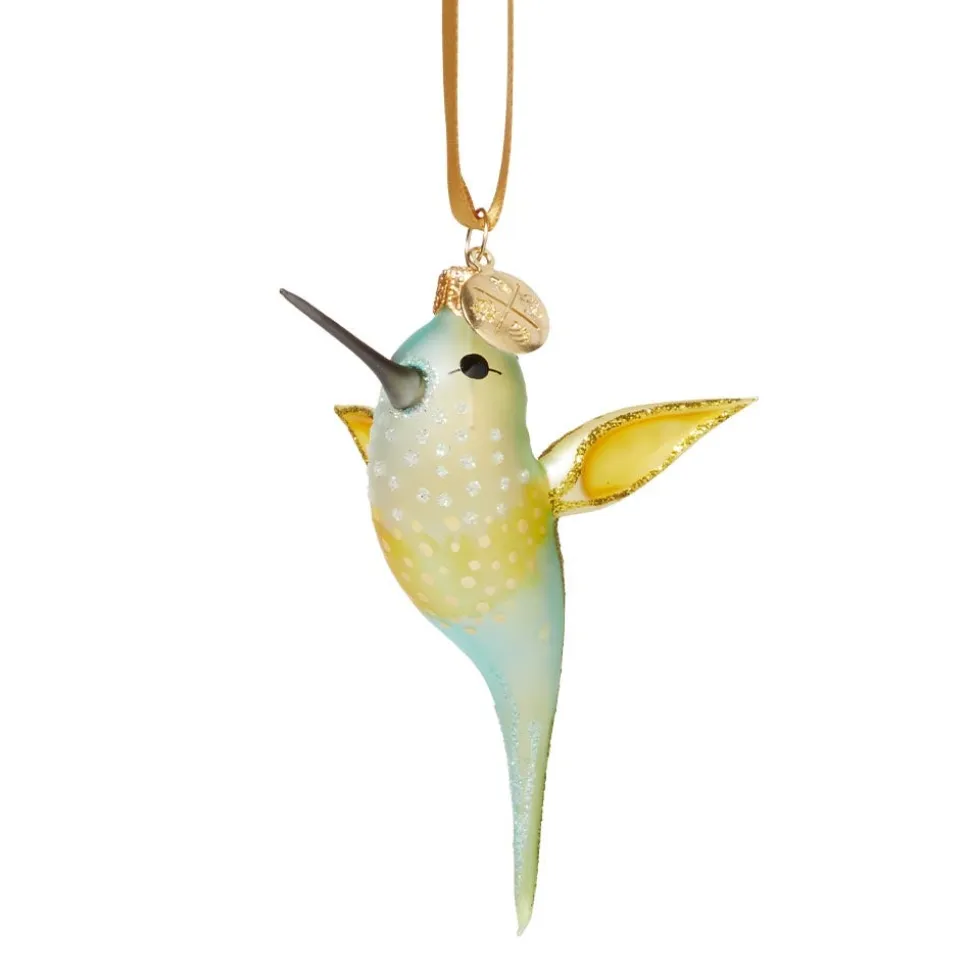 The Metropolitan Museum of Art Ornaments*Yellow Hummingbird Glass Ornament